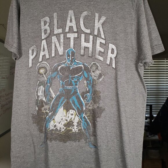 MENS MARVEL VINTAGE  BLACK PANTHER T-SHIRT  MEDIUM - Picture 2 of 5
